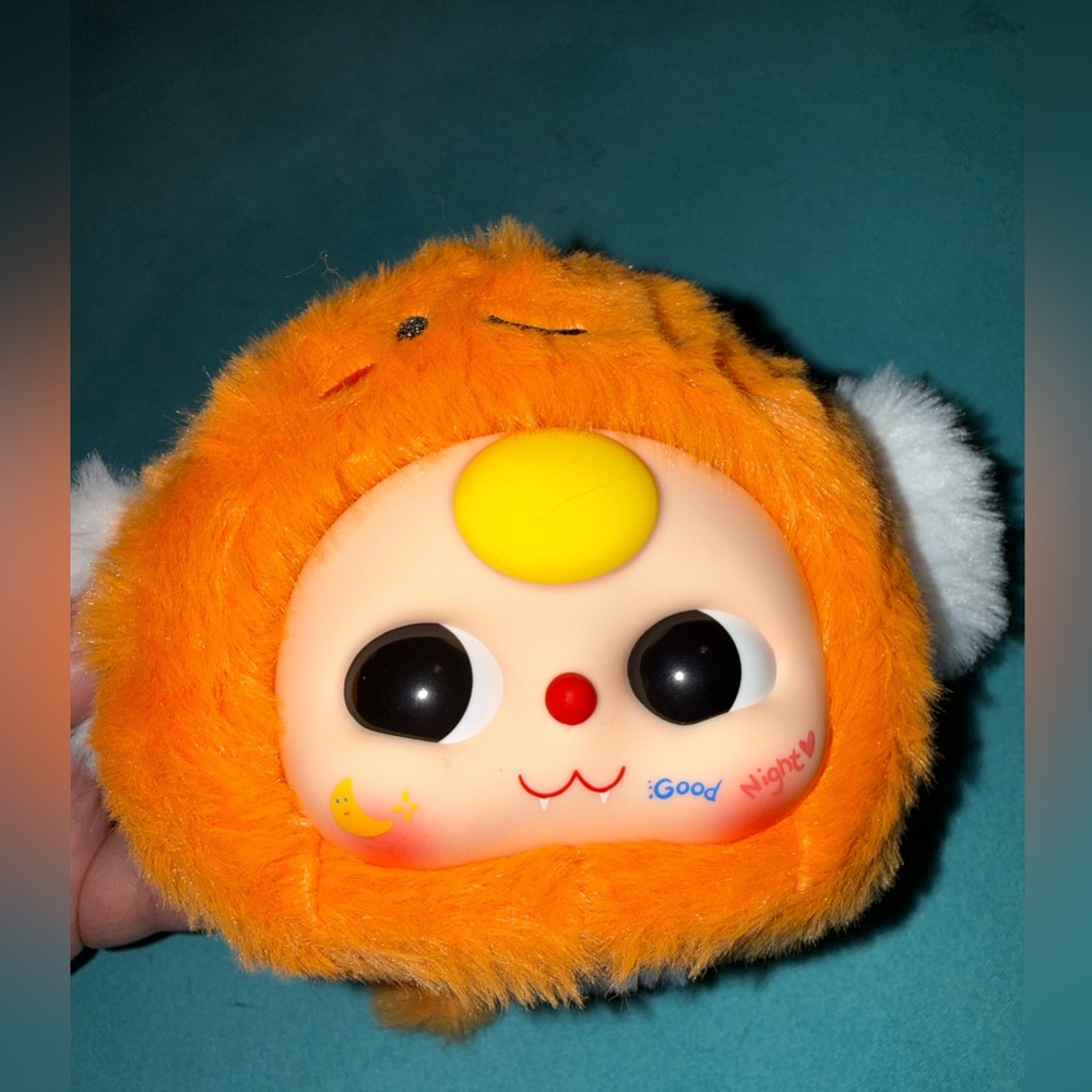 Baby Three Clownfish Kawaii Orange Plush Face Squishy Toy